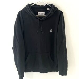 Original Penguin Pullover Black Hoodie, Size: XL